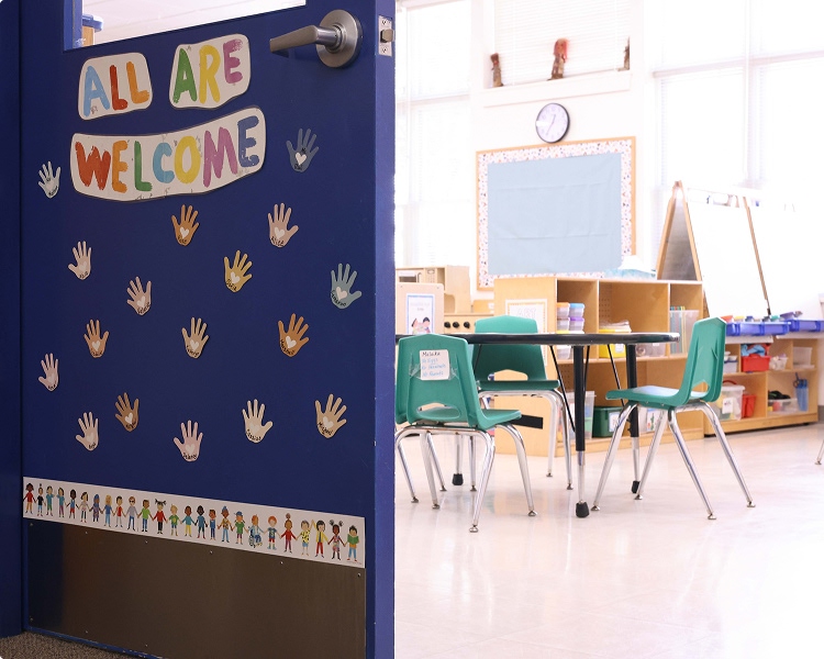 Enrollment-main preschool entrance door